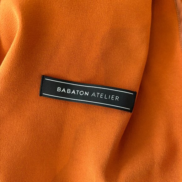 Brand New Aritzia Babaton Power Waist Blazer in Orange in Size 2 - Picture 5 of 6
